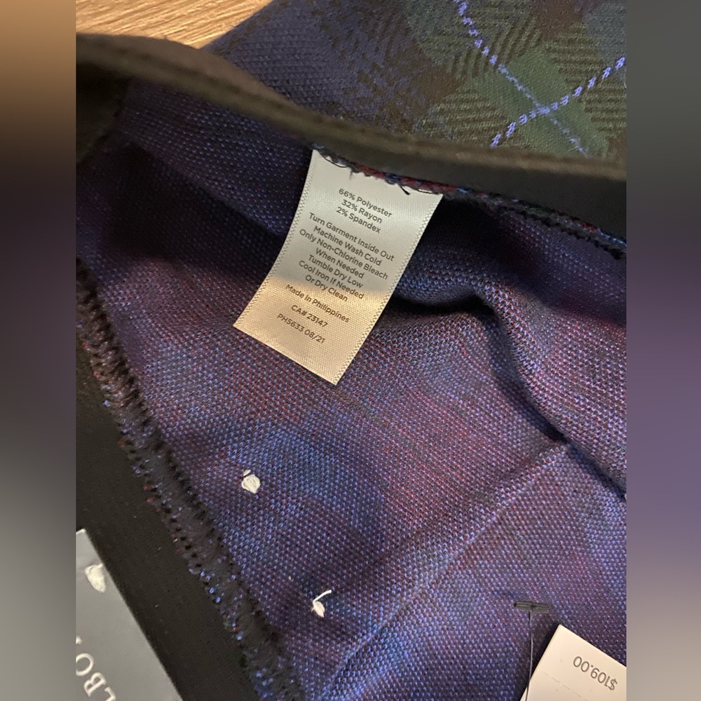 NWT Talbots SOHO Ankle Pants -Tartan Size 10 - Picture 5 of 7